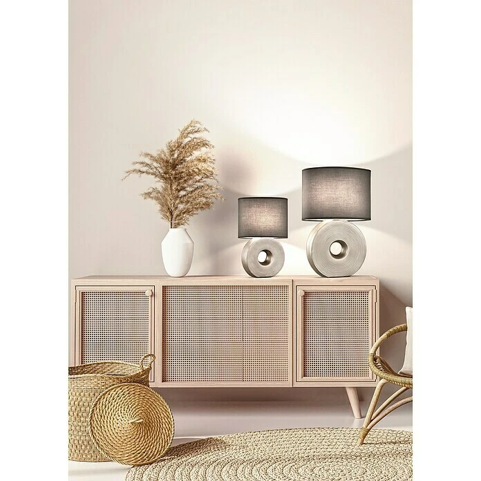 BAUHAUS Honsel Leuchten Tischleuchte Eye 40 W, L X B X H: 23 X 13 X 38 Cm, Silber, E14 5 BAUHAUS Honsel Leuchten Tischleuchte Eye 40 W, L X B X H: 23 X 13 X 38 Cm, Silber, E14 – Bild 3