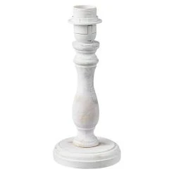 BAUHAUS Home Sweet Home Lampenfuß Femme 40 W, Farbe: Vintage Weiß, Höhe: 27 Cm