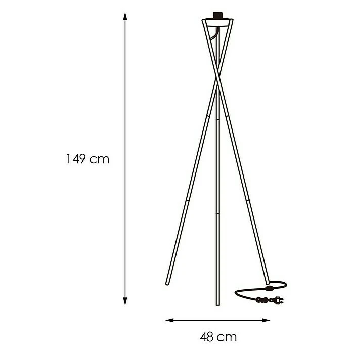BAUHAUS Home Sweet Home Lampenfuß Legs Höhe: 149 Cm 7 BAUHAUS Home Sweet Home Lampenfuß Legs Höhe: 149 Cm – Bild 5