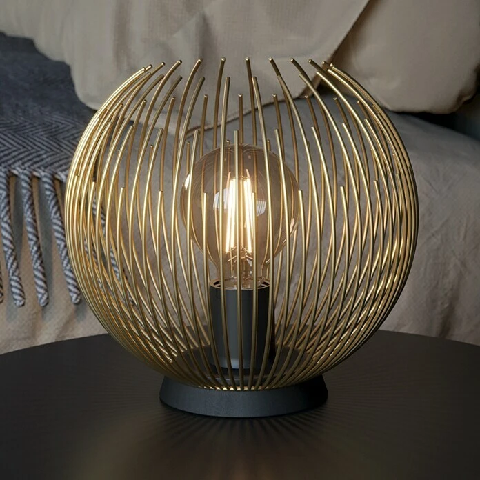 BAUHAUS Eglo Venezuela Tischleuchte 40 W, Schwarz/Gold, E27 3 BAUHAUS Eglo Venezuela Tischleuchte 40 W, Schwarz/Gold, E27