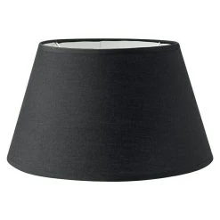BAUHAUS Home Sweet Home Lampenschirm Largo Ø X H: 30 X 17 Cm, Night Black, Stoff, Rund