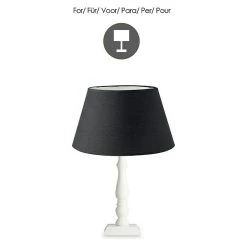 BAUHAUS Home Sweet Home Lampenschirm Largo Ø X H: 30 X 17 Cm, Night Black, Stoff, Rund 10 BAUHAUS Home Sweet Home Lampenschirm Largo Ø X H: 30 X 17 Cm, Night Black, Stoff, Rund -Bauhaus Home 12 1650