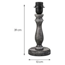 BAUHAUS Home Sweet Home Lampenfuß Femme 40 W, Farbe: Gold/Grau, Höhe: 39 Cm -Bauhaus Home 12 1656