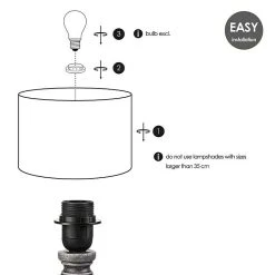 BAUHAUS Home Sweet Home Lampenfuß Femme 40 W, Farbe: Gold/Grau, Höhe: 39 Cm -Bauhaus Home 12 1657