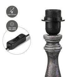 BAUHAUS Home Sweet Home Lampenfuß Femme 40 W, Farbe: Gold/Grau, Höhe: 39 Cm -Bauhaus Home 12 1658