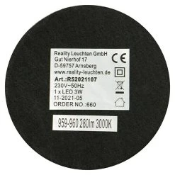 BAUHAUS Reality Leuchten LED-Tischleuchte Rund Queen 2 W, Ø X H: 150 Mm X 24 Cm, Nickel 10 BAUHAUS Reality Leuchten LED-Tischleuchte Rund Queen 2 W, Ø X H: 150 Mm X 24 Cm, Nickel -Bauhaus Home 12 1668