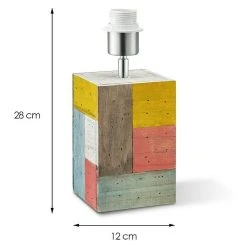 BAUHAUS Home Sweet Home Lampenfuß Tora 40 W, Farbe: Bunt, Höhe: 28 Cm -Bauhaus Home 12 1684