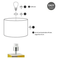 BAUHAUS Home Sweet Home Lampenfuß Tora 40 W, Farbe: Bunt, Höhe: 28 Cm -Bauhaus Home 12 1685
