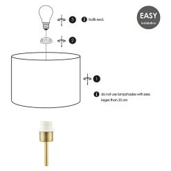 BAUHAUS Home Sweet Home Lampenfuß Single 40 W, Farbe: Messing, Höhe: 37 Cm 13 BAUHAUS Home Sweet Home Lampenfuß Single 40 W, Farbe: Messing, Höhe: 37 Cm -Bauhaus Home 12 1699