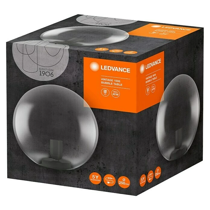 BAUHAUS Ledvance Deko-Tischleuchte BUBBLE L X B X H: 25 X 25 X 245 Cm, Grau, E27 7 BAUHAUS Ledvance Deko-Tischleuchte BUBBLE L X B X H: 25 X 25 X 245 Cm, Grau, E27 – Bild 5