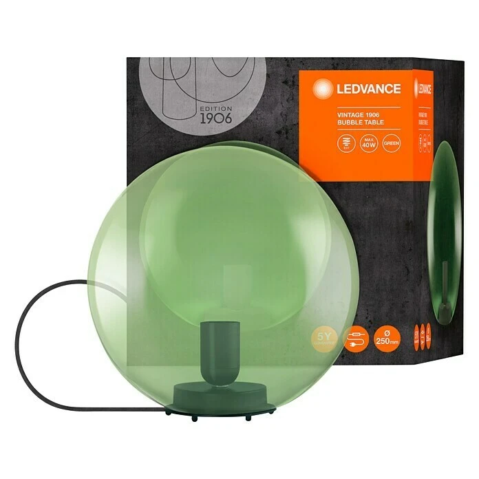 BAUHAUS Ledvance Deko-Tischleuchte BUBBLE L X B X H: 25 X 25 X 245 Cm, Grün, E27 6 BAUHAUS Ledvance Deko-Tischleuchte BUBBLE L X B X H: 25 X 25 X 245 Cm, Grün, E27 – Bild 4
