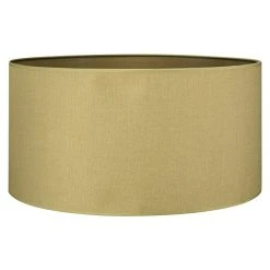 BAUHAUS Home Sweet Home Lampenschirm Canvas 50 Cm, Herbstgrün, Baumwolle, Rund