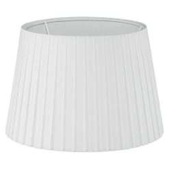 BAUHAUS Eglo Lampenschirm 1+1 Vintage Ø X H: 24,5 X 17 Cm, Weiß, Textil