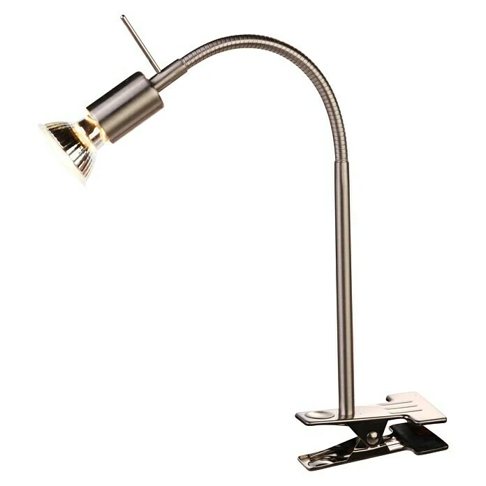 BAUHAUS Globo LED-Klemmleuchte 1-flammig, 3 W, Nickel Matt 3 BAUHAUS Globo LED-Klemmleuchte 1-flammig, 3 W, Nickel Matt