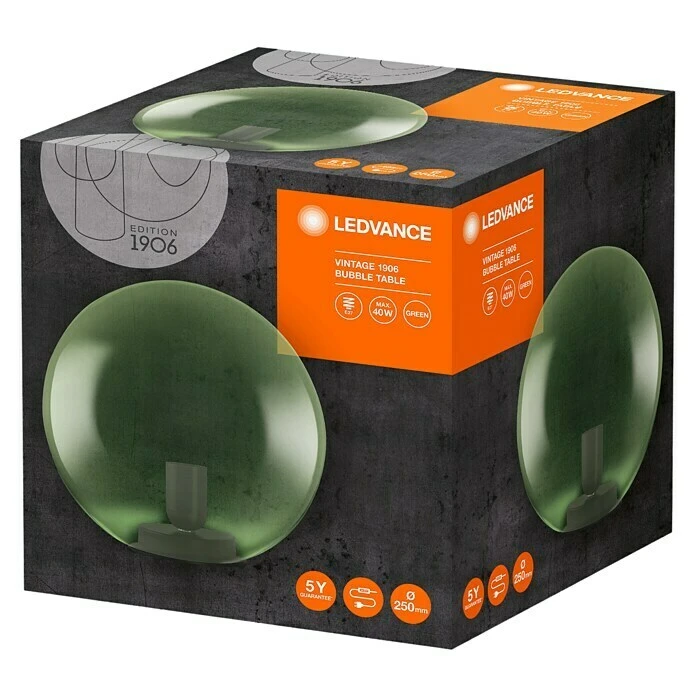 BAUHAUS Ledvance Deko-Tischleuchte BUBBLE L X B X H: 25 X 25 X 245 Cm, Grün, E27 7 BAUHAUS Ledvance Deko-Tischleuchte BUBBLE L X B X H: 25 X 25 X 245 Cm, Grün, E27 – Bild 5