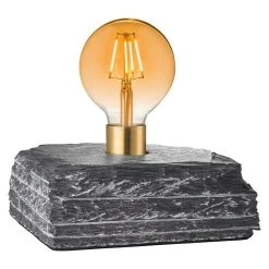 BAUHAUS Tween Light Tischleuchte Stone 10 W, L X B X H: 21,5 X 21,5 X 9 Cm, Grau, E27