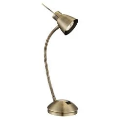 BAUHAUS Globo Nuova LED-Tischleuchte 3 W, Altmessing, Warmweiß
