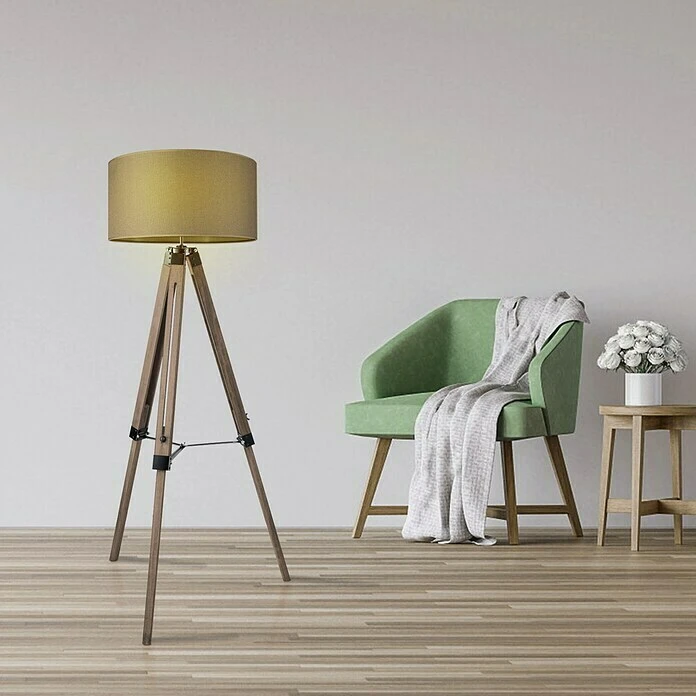 BAUHAUS Home Sweet Home Lampenschirm Canvas 50 Cm, Olivengrün, Baumwolle, Rund 4 BAUHAUS Home Sweet Home Lampenschirm Canvas 50 Cm, Olivengrün, Baumwolle, Rund – Bild 2