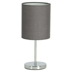 BAUHAUS Reality Leuchten Tischleuchte Rund Jerry 40 W, Ø X H: 130 Mm X 28,5 Cm, Chrom, E14