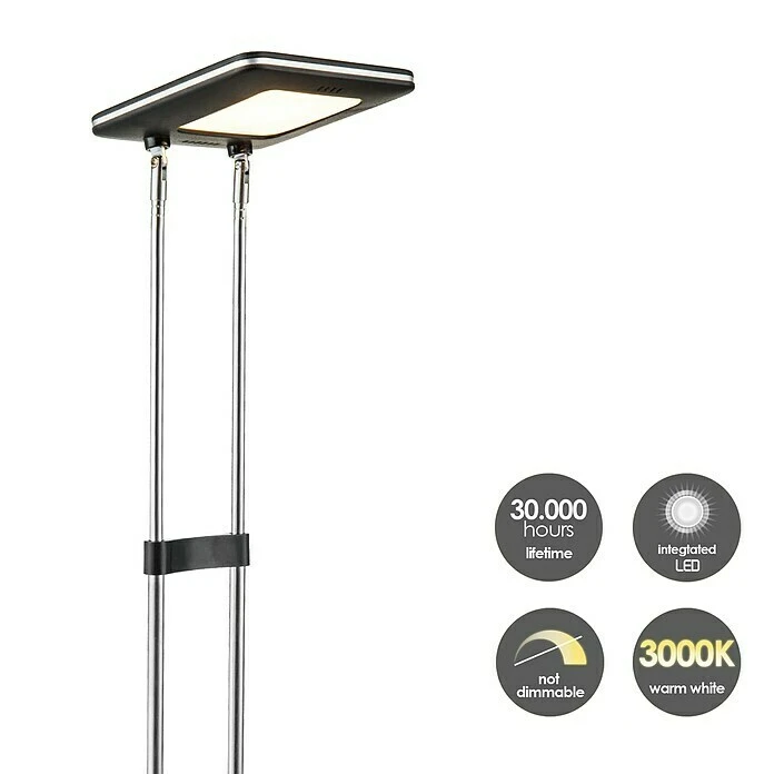 BAUHAUS LED-Tischleuchte Check 2,5 W, L X B X H: 10,5 X 10,5 X 31,5 Cm, Schwarz, Warmweiß 5 BAUHAUS LED-Tischleuchte Check 2,5 W, L X B X H: 10,5 X 10,5 X 31,5 Cm, Schwarz, Warmweiß – Bild 3