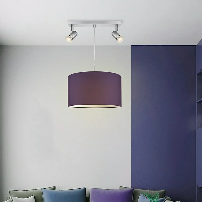 BAUHAUS Home Sweet Home Lampenschirm Bling Ø X H: 45 X 23 Cm, Petunie, Baumwolle, Rund 4 BAUHAUS Home Sweet Home Lampenschirm Bling Ø X H: 45 X 23 Cm, Petunie, Baumwolle, Rund – Bild 2