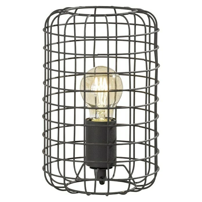 BAUHAUS Honsel Leuchten Deko-Tischleuchte Titus 60 W, L X B X H: 16 X 16 X 25 Cm, Sandschwarz/Nickel, E27 4 BAUHAUS Honsel Leuchten Deko-Tischleuchte Titus 60 W, L X B X H: 16 X 16 X 25 Cm, Sandschwarz/Nickel, E27 – Bild 2