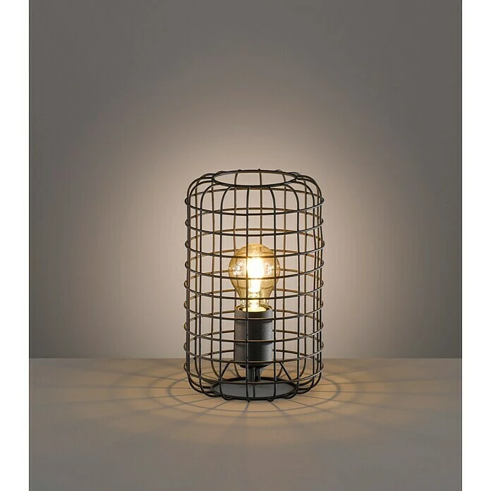 BAUHAUS Honsel Leuchten Deko-Tischleuchte Titus 60 W, L X B X H: 16 X 16 X 25 Cm, Sandschwarz/Nickel, E27 7 BAUHAUS Honsel Leuchten Deko-Tischleuchte Titus 60 W, L X B X H: 16 X 16 X 25 Cm, Sandschwarz/Nickel, E27 – Bild 5