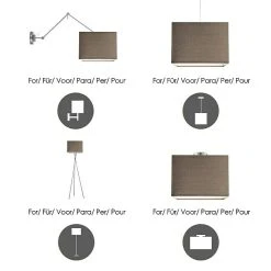 BAUHAUS Home Sweet Home Lampenschirm Block L X B X H: 40 X 40 X 27 Cm, Beige, Baumwolle, Eckig 10 BAUHAUS Home Sweet Home Lampenschirm Block L X B X H: 40 X 40 X 27 Cm, Beige, Baumwolle, Eckig -Bauhaus Home 12 1901