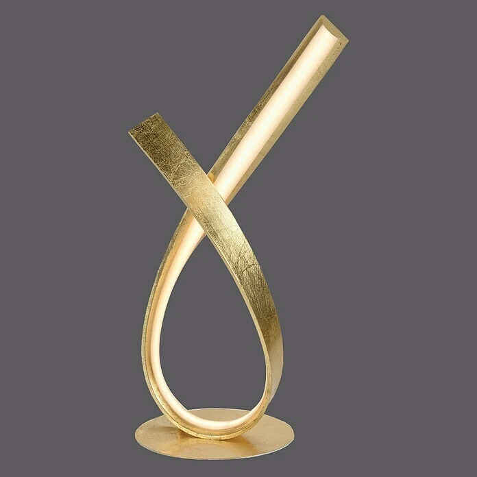 BAUHAUS Paul Neuhaus Linda LED-Tischleuchte 10,5 W, L X B X H: 23 X 15 X 38 Cm, Gold, Warmweiß 4 BAUHAUS Paul Neuhaus Linda LED-Tischleuchte 10,5 W, L X B X H: 23 X 15 X 38 Cm, Gold, Warmweiß – Bild 2