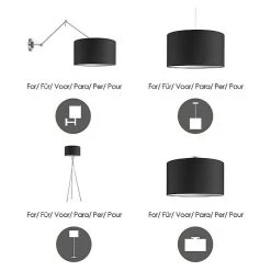 BAUHAUS Home Sweet Home Lampenschirm Bling Ø X H: 450 Mm X 23 Cm, Schwarz 12 BAUHAUS Home Sweet Home Lampenschirm Bling Ø X H: 450 Mm X 23 Cm, Schwarz -Bauhaus Home 12 192