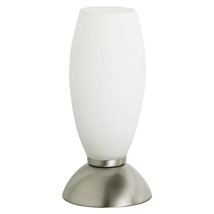 BAUHAUS Paul Neuhaus Tischleuchte Rund Joy 33 W, Ø X H: 85 Mm X 19 Cm, Silber, Weiß, G9 3 BAUHAUS Paul Neuhaus Tischleuchte Rund Joy 33 W, Ø X H: 85 Mm X 19 Cm, Silber, Weiß, G9