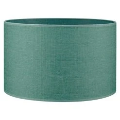 BAUHAUS Home Sweet Home Lampenschirm Canvas 35 Cm, Türkis, Baumwolle, Rund