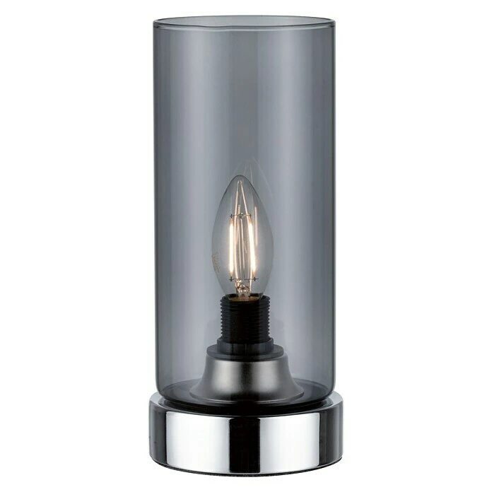 BAUHAUS Paulmann Tischleuchte Pinja 20 W, L X B X H: 11 Cm X 11 Mm X 24,4 Cm, Rauch, E14 3 BAUHAUS Paulmann Tischleuchte Pinja 20 W, L X B X H: 11 Cm X 11 Mm X 24,4 Cm, Rauch, E14