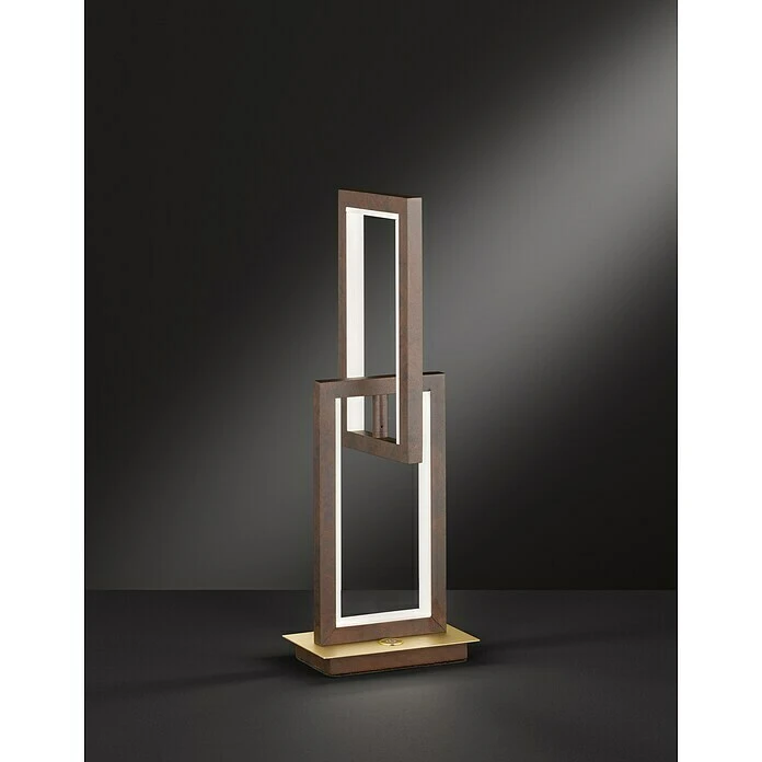 BAUHAUS WOFI Muriel LED-Tischleuchte 11 W, L X B X H: 16 X 10 X 44 Cm, Rost, Warmweiß 4 BAUHAUS WOFI Muriel LED-Tischleuchte 11 W, L X B X H: 16 X 10 X 44 Cm, Rost, Warmweiß – Bild 2