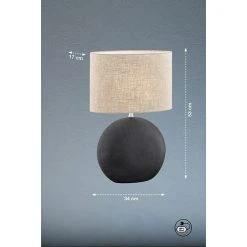 BAUHAUS Honsel Leuchten Tischleuchte Foro 40 W, L X B X H: 34 X 17 X 53 Cm, Schwarz, E14 -Bauhaus Home 12 1974