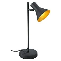 BAUHAUS Reality Leuchten Nina Tischleuchte 28 W, Schwarz, Schwarz, Gold, E14