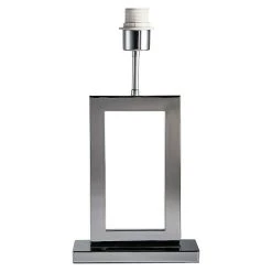 BAUHAUS Home Sweet Home Lampenfuß Jong Square 40 W, Farbe: Chrom, Höhe: 40 Cm