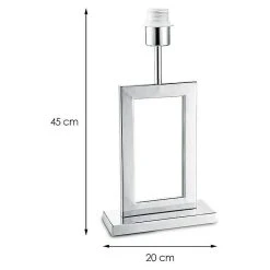 BAUHAUS Home Sweet Home Lampenfuß Jong Square 40 W, Farbe: Chrom, Höhe: 40 Cm 8 BAUHAUS Home Sweet Home Lampenfuß Jong Square 40 W, Farbe: Chrom, Höhe: 40 Cm -Bauhaus Home 12 1986