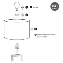 BAUHAUS Home Sweet Home Lampenfuß Jong Square 40 W, Farbe: Chrom, Höhe: 40 Cm 9 BAUHAUS Home Sweet Home Lampenfuß Jong Square 40 W, Farbe: Chrom, Höhe: 40 Cm -Bauhaus Home 12 1987