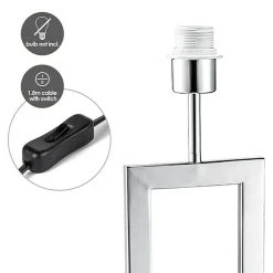 BAUHAUS Home Sweet Home Lampenfuß Jong Square 40 W, Farbe: Chrom, Höhe: 40 Cm 10 BAUHAUS Home Sweet Home Lampenfuß Jong Square 40 W, Farbe: Chrom, Höhe: 40 Cm -Bauhaus Home 12 1988