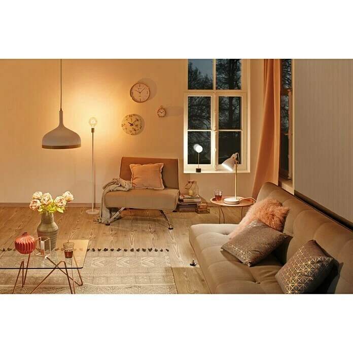 BAUHAUS Paulmann Neordic Tischleuchte Rund Moa 10 W, Ø X H: 100 Mm X 40 Cm, Kupfer, G9 4 BAUHAUS Paulmann Neordic Tischleuchte Rund Moa 10 W, Ø X H: 100 Mm X 40 Cm, Kupfer, G9 – Bild 2
