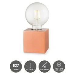 BAUHAUS Home Sweet Home Lampenfuß Dry 10 10 W, E27, Kupfer, Höhe: 8,5 Cm 10 BAUHAUS Home Sweet Home Lampenfuß Dry 10 10 W, E27, Kupfer, Höhe: 8,5 Cm -Bauhaus Home 12 1999