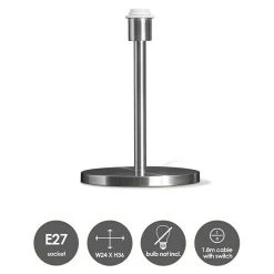 BAUHAUS Home Sweet Home Lampenfuß Mauro 40 W, Höhe: 36 Cm, Stahl Matt, Stahl, E27 -Bauhaus Home 12 200