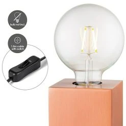 BAUHAUS Home Sweet Home Lampenfuß Dry 10 10 W, E27, Kupfer, Höhe: 8,5 Cm 11 BAUHAUS Home Sweet Home Lampenfuß Dry 10 10 W, E27, Kupfer, Höhe: 8,5 Cm -Bauhaus Home 12 2000