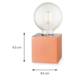 BAUHAUS Home Sweet Home Lampenfuß Dry 10 10 W, E27, Kupfer, Höhe: 8,5 Cm 12 BAUHAUS Home Sweet Home Lampenfuß Dry 10 10 W, E27, Kupfer, Höhe: 8,5 Cm -Bauhaus Home 12 2001