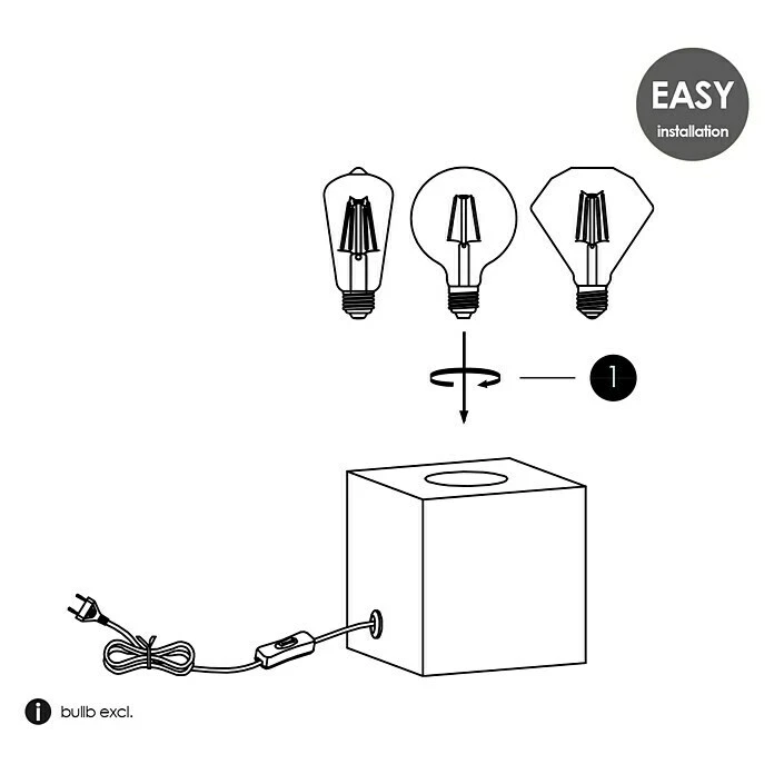 BAUHAUS Home Sweet Home Lampenfuß Dry 10 10 W, E27, Kupfer, Höhe: 8,5 Cm 8 BAUHAUS Home Sweet Home Lampenfuß Dry 10 10 W, E27, Kupfer, Höhe: 8,5 Cm – Bild 6