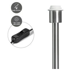 BAUHAUS Home Sweet Home Lampenfuß Mauro 40 W, Höhe: 36 Cm, Stahl Matt, Stahl, E27 -Bauhaus Home 12 201