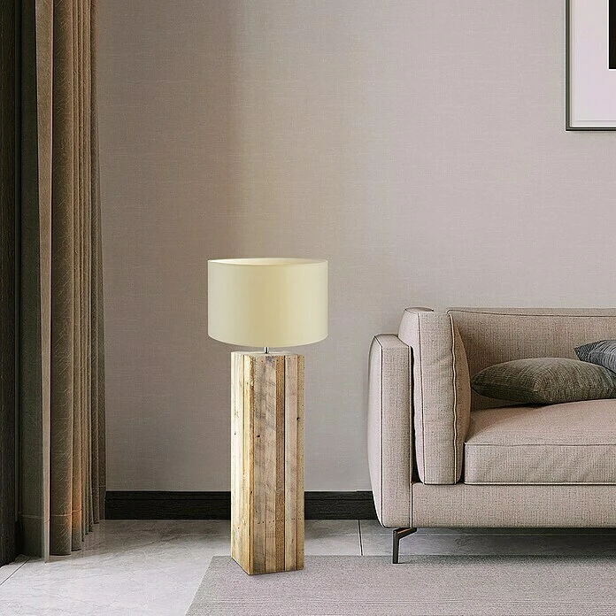 BAUHAUS Home Sweet Home Lampenfuß Luxor 60 W, Höhe: 80 Cm, Hellbraun, Holz, E27 4 BAUHAUS Home Sweet Home Lampenfuß Luxor 60 W, Höhe: 80 Cm, Hellbraun, Holz, E27 – Bild 2