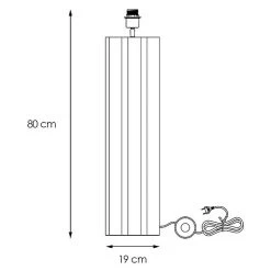 BAUHAUS Home Sweet Home Lampenfuß Luxor 60 W, Höhe: 80 Cm, Hellbraun, Holz, E27 9 BAUHAUS Home Sweet Home Lampenfuß Luxor 60 W, Höhe: 80 Cm, Hellbraun, Holz, E27 -Bauhaus Home 12 2016