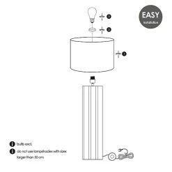 BAUHAUS Home Sweet Home Lampenfuß Luxor 60 W, Höhe: 80 Cm, Hellbraun, Holz, E27 10 BAUHAUS Home Sweet Home Lampenfuß Luxor 60 W, Höhe: 80 Cm, Hellbraun, Holz, E27 -Bauhaus Home 12 2017